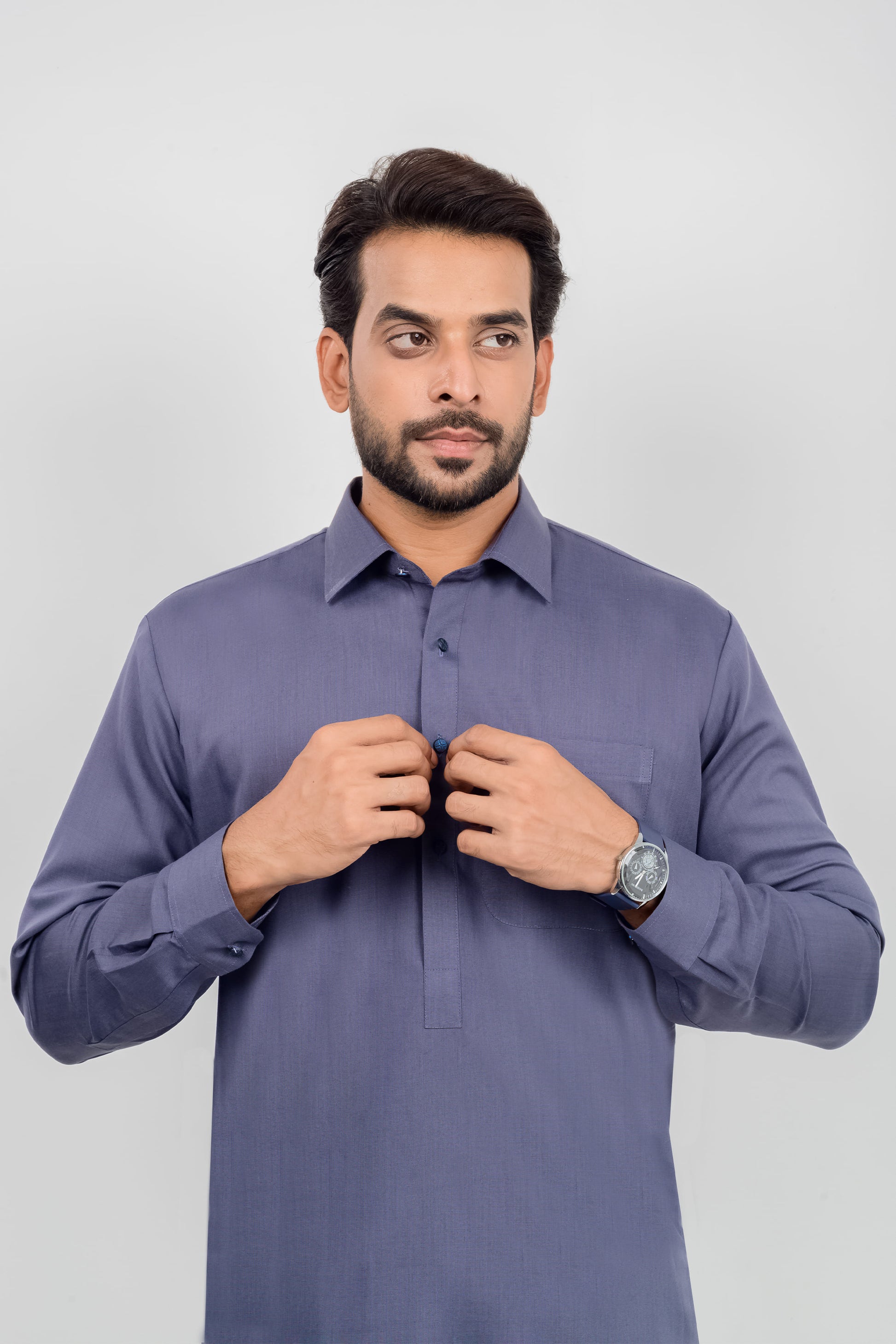 Cool Gray - Shirt Collar