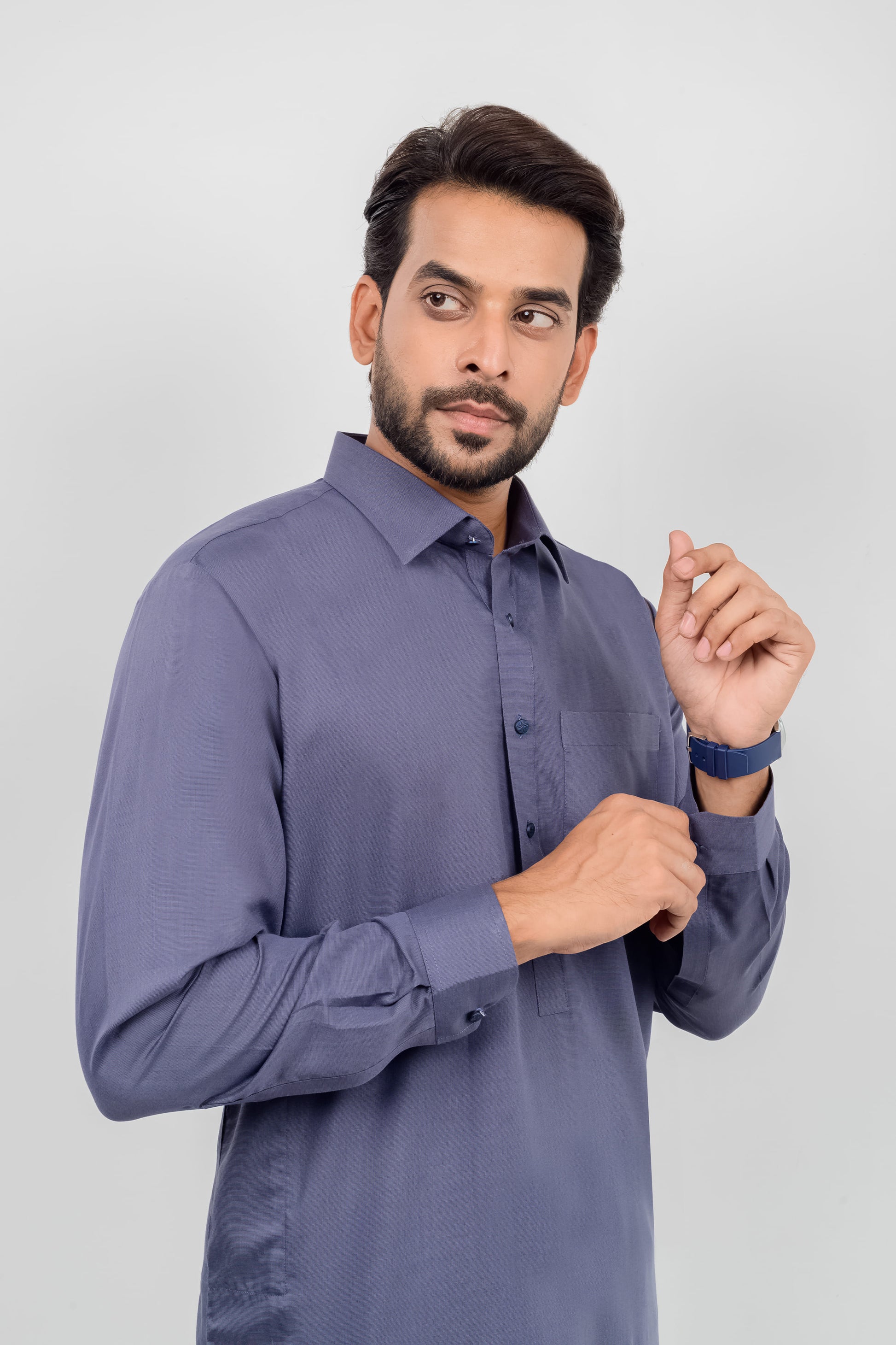 Cool Gray - Shirt Collar